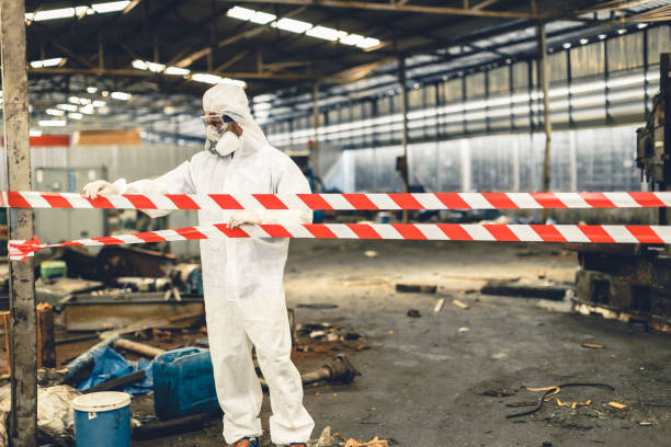 Professional Biohazard technician working in Montgomery, IN